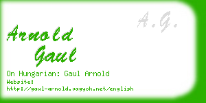 arnold gaul business card